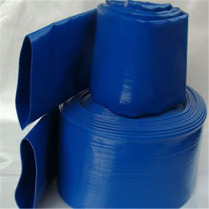 Customized 3/4"-12" water discharge pvc/NBR layflat hose flexible lay flat hose