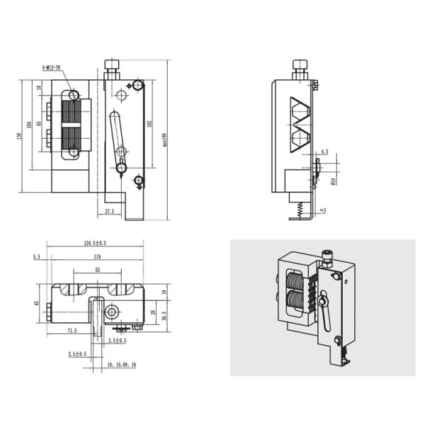 Elevator Safety Components Progressive Safety Gear With GB And CE Certified