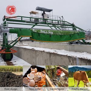 380v Bio Waste Chicken Manure Fermentation Organic Fertilizer Compost Turner