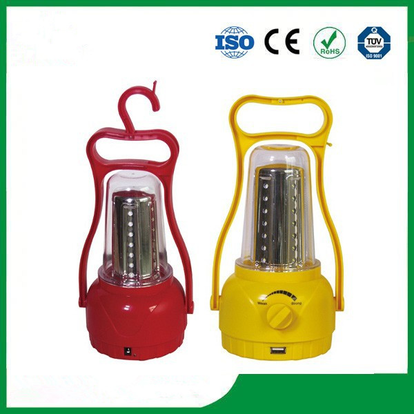 Portable solar lantern / camping solar light with hand cranking for hot sale