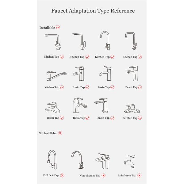 Smart Live Beluchter Water Tap Nozzle Waskolf Waterbesparing Filter 360-Graden Dubbele Functie 2-Flow spatwaterdicht