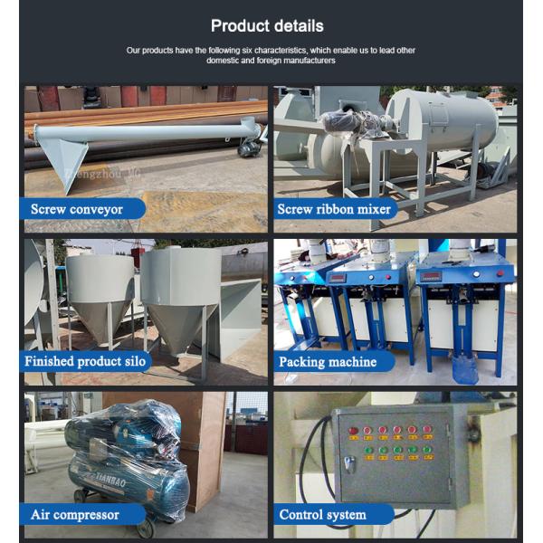 Wall Putty Sand Dry Mortar Mixing Machine