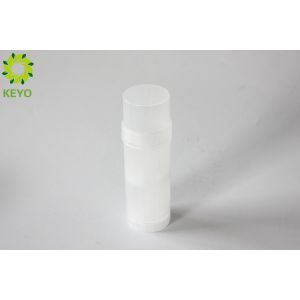 Clear PP Plastic Empty Stick Deodorant Containers Round Shape Capacity 60g