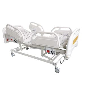 Two Function Electric Nursing Bed Adjustable White For Hospital