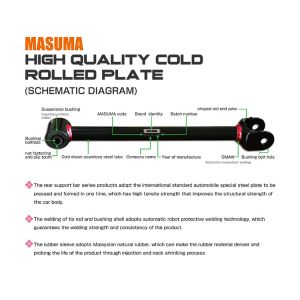 MASUMA Auto Parts Suspension Control Arm 48710-48020 for LEXUS RX300 Japanese