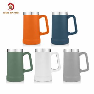 Wholesale Vucuum Insulated 24oz Stainless Steel Beer Tumbler With Handle Pint from china suppliers