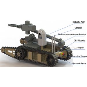 Mini Explosive Ordnance Disposal Robot Smart With Modular Design