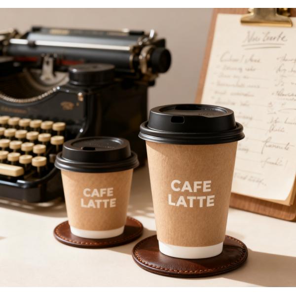 Customized logo eco-friendly disposable takeaway hot drink paper coffee cup