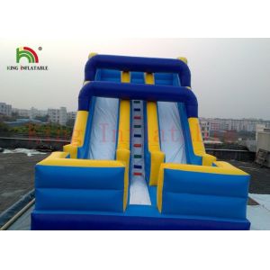 Great Inflatable Double Slipways Beach Dry Slide For Outdoor Two Years Warranty