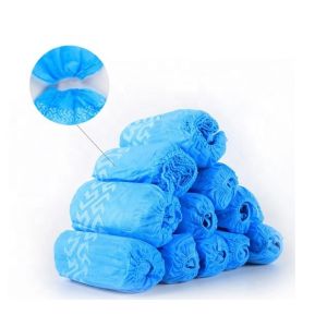 Blue Surgical Soft Disposable Shoe Covers Non Slip Medical PP Non Woven