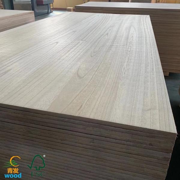 Unfinished Paulownia Tomentosa Wood Board with Smooth Surface and Moisture