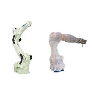 6 Axis Payload 8kg OTC FD-V8 Welding Robot Arm With Dress Pack And Protective