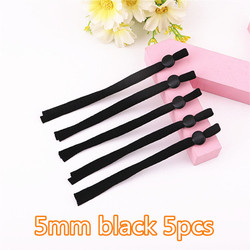 5mm flat adjustable elastic band earloop cord for facemask earloop strap
