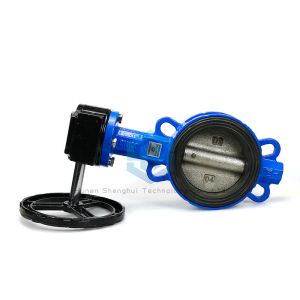 Manual Electric Motorized Valve 2 Inch - 8 Inch Ductile Iron Wafer Butterfly