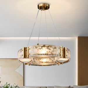 China Modern living room home decor kitchen round glass hanging lamp nordic chandelier lighting(WH-MI-316) on sale