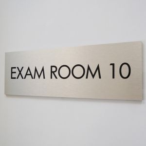 Wholesale Square Business Photoluminescent Signage Stainless Steel Restroom Signs from china suppliers