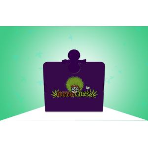 Two Tier Chicks Food Cardboard Countertop Displays , Retail Tabletop Displays