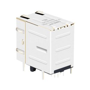 LPJG17577A47NL 1000 Base-T 2x1 Port RJ45 Magnetic Modular Jacks Yellow&Green