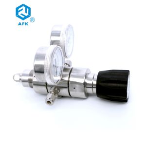 Two Stage Hydrogen Pressure Regulator , High Pressure Air Compressor Regulator