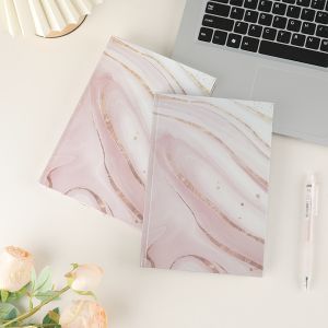 School A4 A5 Diary Notebook Hardsoft Cover Marble Printed With Finishing