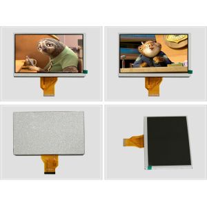 7 Inch TFT LCD Screen 500cd/m2 High Luminance Color TFT Touch Screen