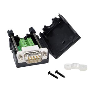 DB9 D Sub 9 Pin RS232 Serial Port Connectors to Terminal Blocks Adapter with