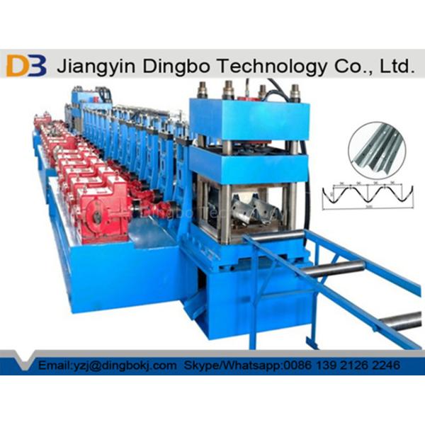 Quality Steel Frame Guardrail Roll Forming Machine With 37kw Motor And Automatical Cutting Devices for sale