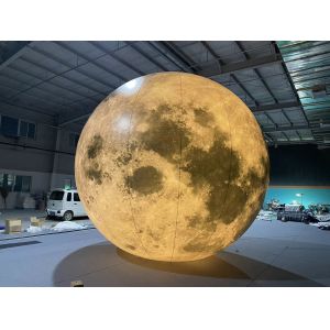 Giant Advertising Inflatable Moon Model With Led Light Large Inflatable Moon