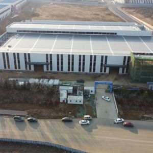 Multi Span Steel Warehouse Building with Rock Wool Insulation