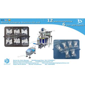 Automatic counting packaging machine three bowls with enclosure and labeling