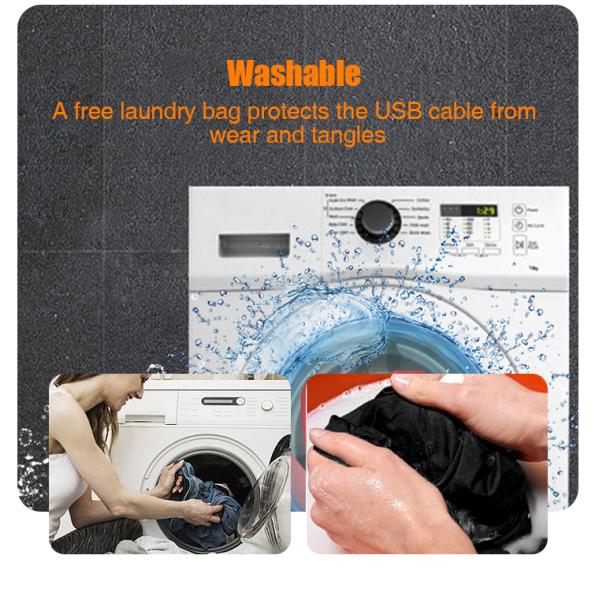 Winter Outdoor Temperature Control Heating Vest with USB Charging and Regular Length
