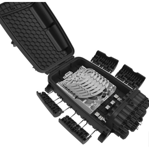 Pre-connectorized Optical Fiber Distribution Box GFS-16Q-3IP68 144F 378*255*116mm 16 household aerial/wall/pole -mounted