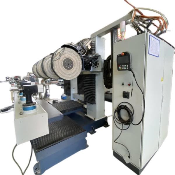 Two Stations Automatic Polishing Machine In Metal Surfacement Polishing