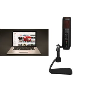 Metal Mesh Head USB Condenser Microphone For Laptop Dubbing FCC