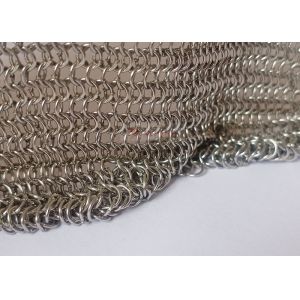 Weld Stainless Steel Chainmail Wire Mesh For Room Curtain