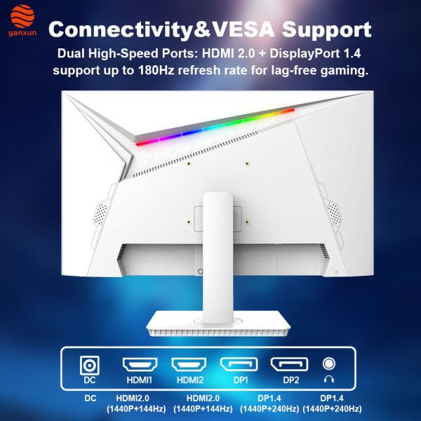 25 Inch LED Bezel-free 100*100 VESA 1K FHD Resolution 75Hz/100Hz/165Hz Refresh Rate Bezel-less VA Panel Office PC Monitor