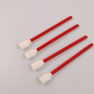 Wholesale 125mm Pp Stick Cotton Nonwoven Foam Tip Swab With PP Stick from china suppliers
