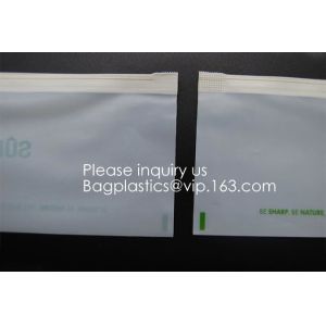 100% Compostable Material Slider Grip Bag PLA Biodegradable Corn Starch
