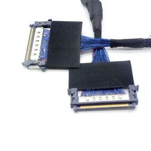 EDP PE51- RE51 LVDS Screen Micro Coax Cable Assemblies 2K 4K Panel Jae Connector