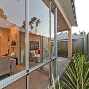 Modern Customized Powder Coating Aluminum Sliding Window High Security Antitheft