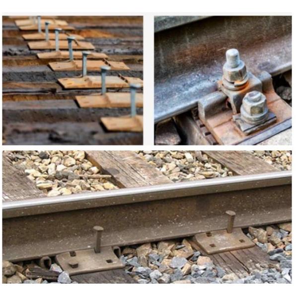 Q235 Rail Cut Spike Plain Oiled Surface Versatile Durable Rail Fasteners