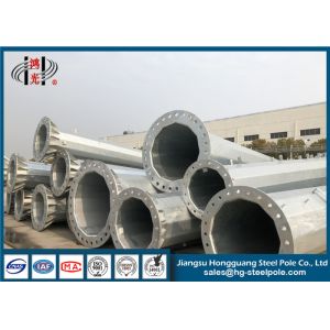 Power Line Flange Mode Q235 Electrical Power Pole