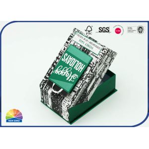 Reusable Present Package Box Custom Printed Hinged Lid Paper Box