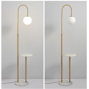 wireless charging marble wooden matel coffee table floor lamp bedside standing