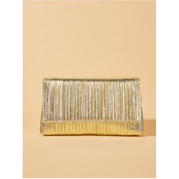 Others Pattern Type Simple and Elegant Solid Color Striped Wedding Evening Clutch Bag