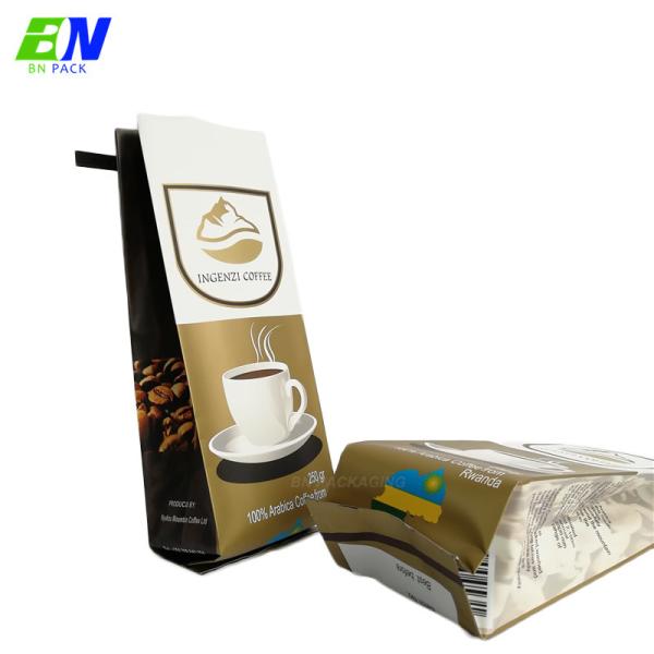 Waterproof Food Grade Side Gusset Coffee Bag With Zipper WIPF Valve