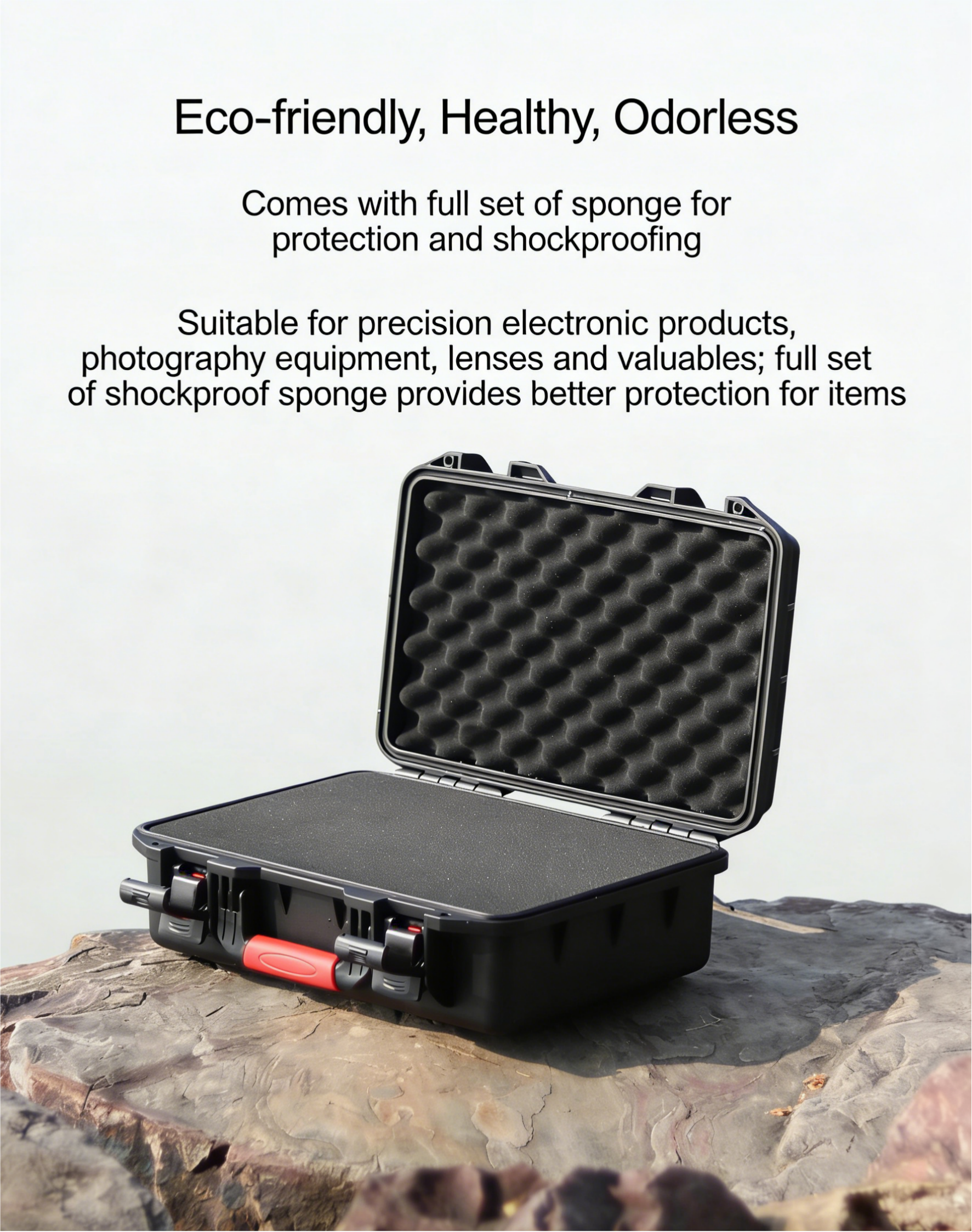 Portable Plastic Multi-Functional Safety Case Waterproof And Shockproof IP67 Rated