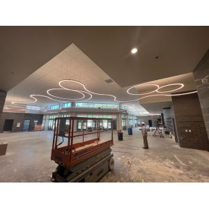 Non-combustible Seamless Metal Ceiling Microperforated Acoustic Panel Soundproof