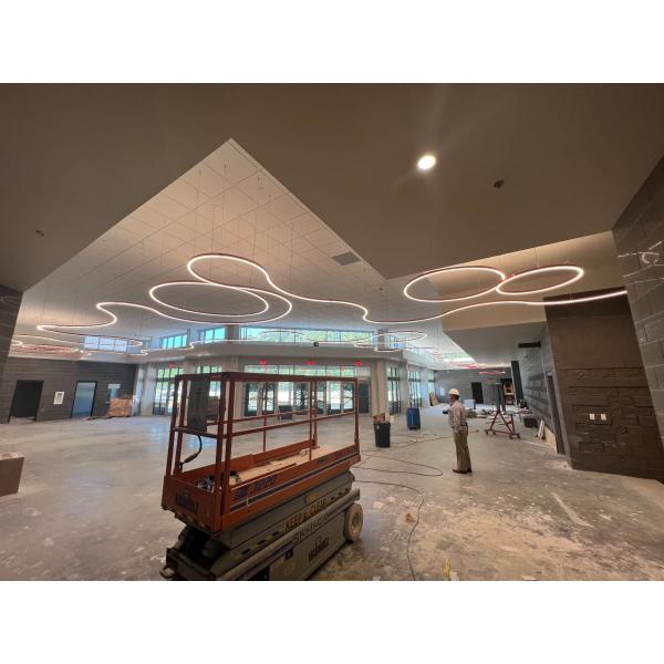 Non-combustible Seamless Metal Ceiling Microperforated Acoustic Panel Soundproof