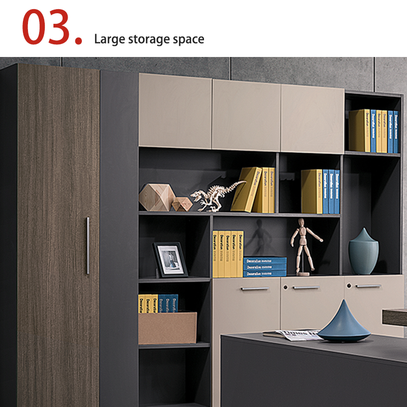 customization Office Stylish Multi-layer Design High Cabinet with Wardrobe Style, CEO Back Cabinet Multifunctional Storage Item FileCabinet